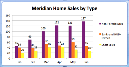 Meridian Idaho Home Sales by Type | June 2012